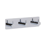 Kroklist med 3 krokar Base 220 Polerad krom Beslag Design