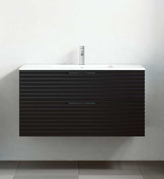 Kommod Macro Crown 80x45 Stripe Svart/Svart