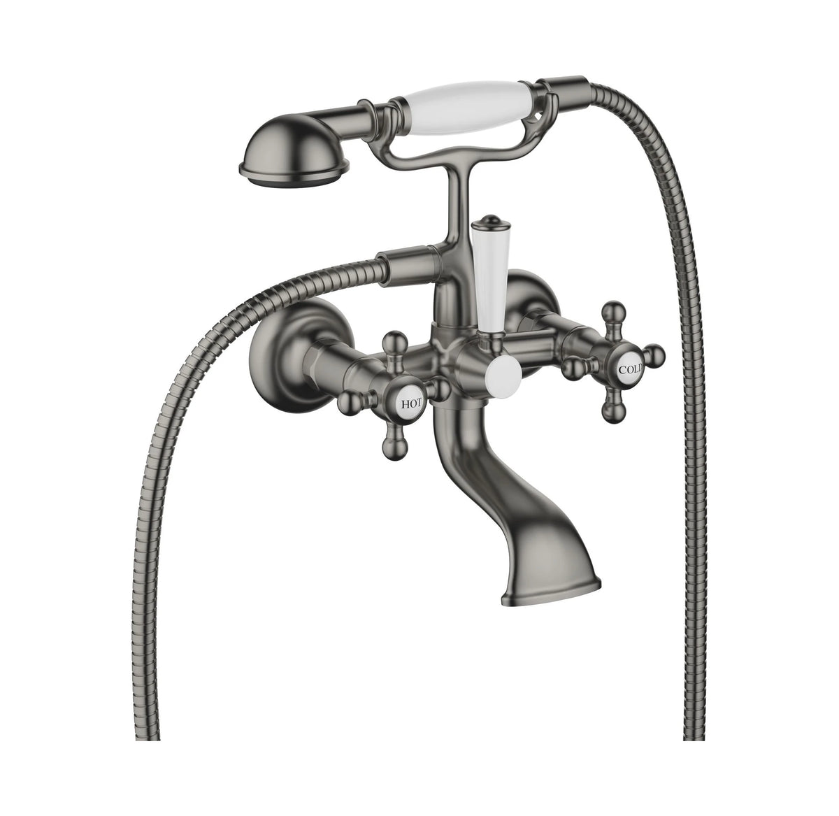 Inbyggd badkarsblandare Dornbracht MADISON Borstad Dark Platinum