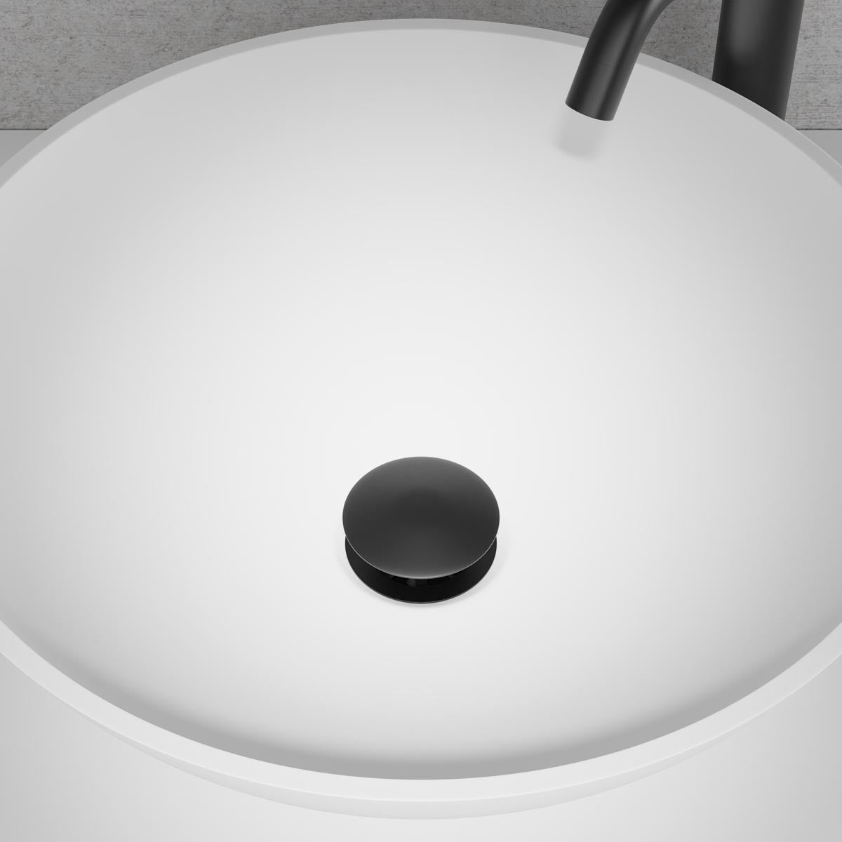 Scandtap Pop-up universal Duo Black - bottenventil