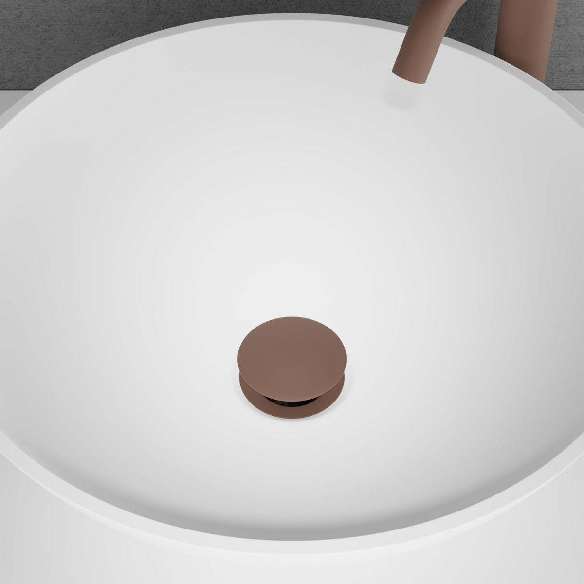 Scandtap Pop-up universal Duo Rust - bottenventil