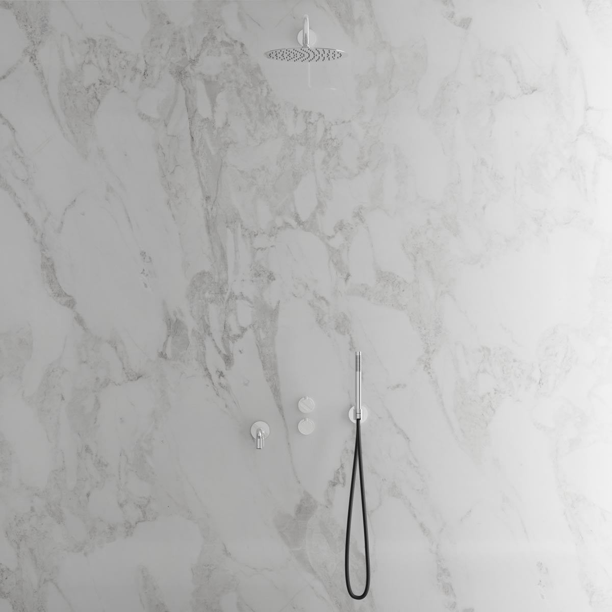 Scandtap Harmonized 3x Classic - inbyggd badkarsblandare