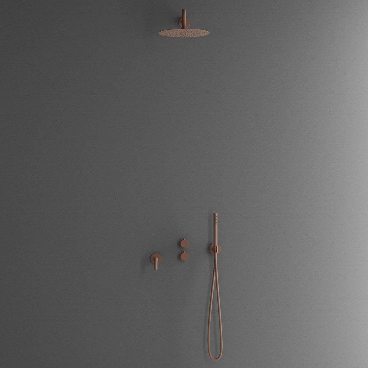 Scandtap Harmonized 3x Rust - inbyggd badkarsblandare