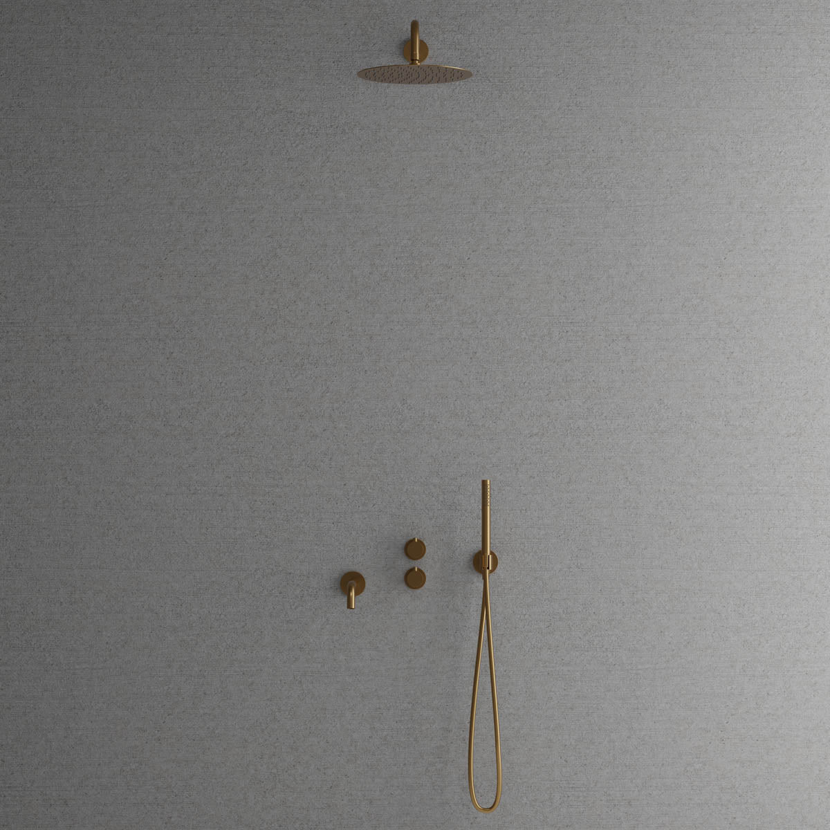 Scandtap Harmonized 3x Sand - inbyggd badkarsblandare