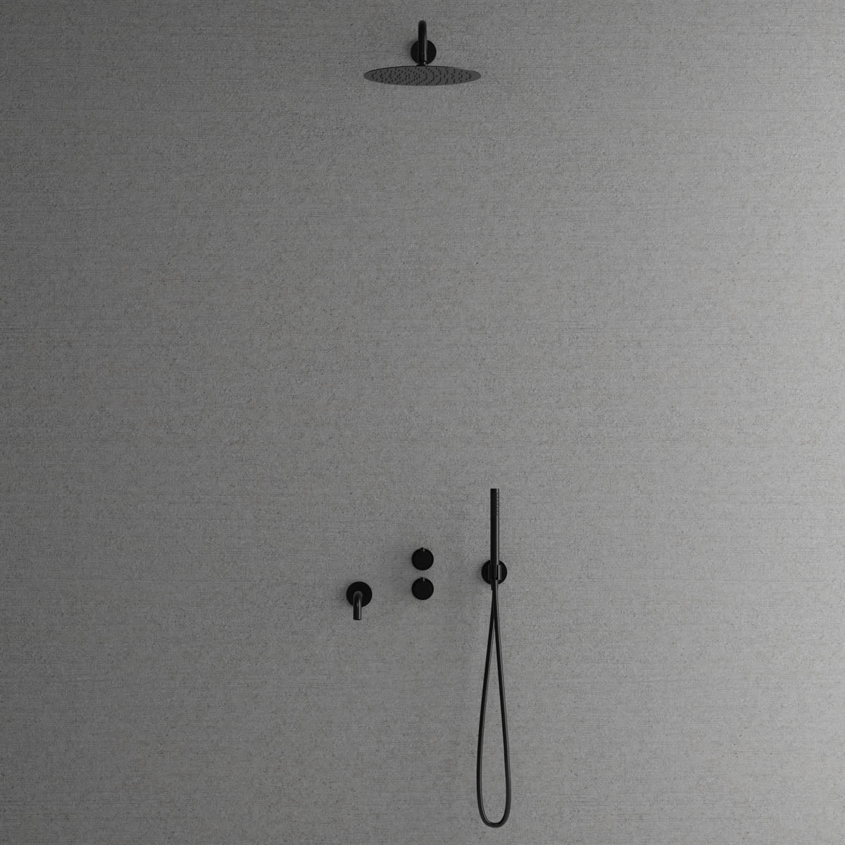 Scandtap Harmonized 3x Shadow - inbyggd badkarsblandare