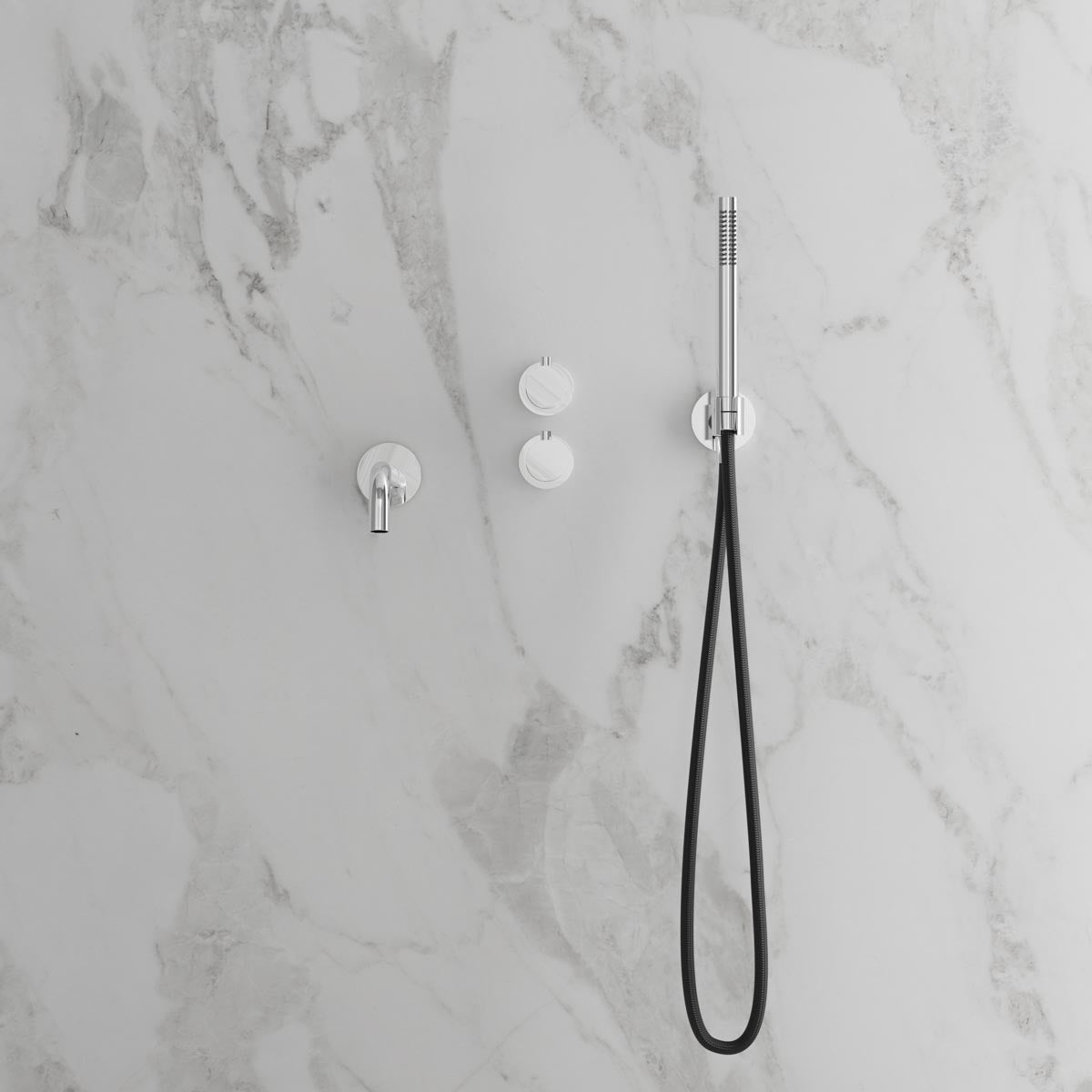 Scandtap Harmonized 4 Classic - inbyggd badkarsblandare