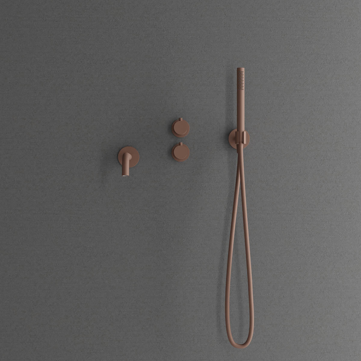 Scandtap Harmonized 4 Rust - inbyggd badkarsblandare