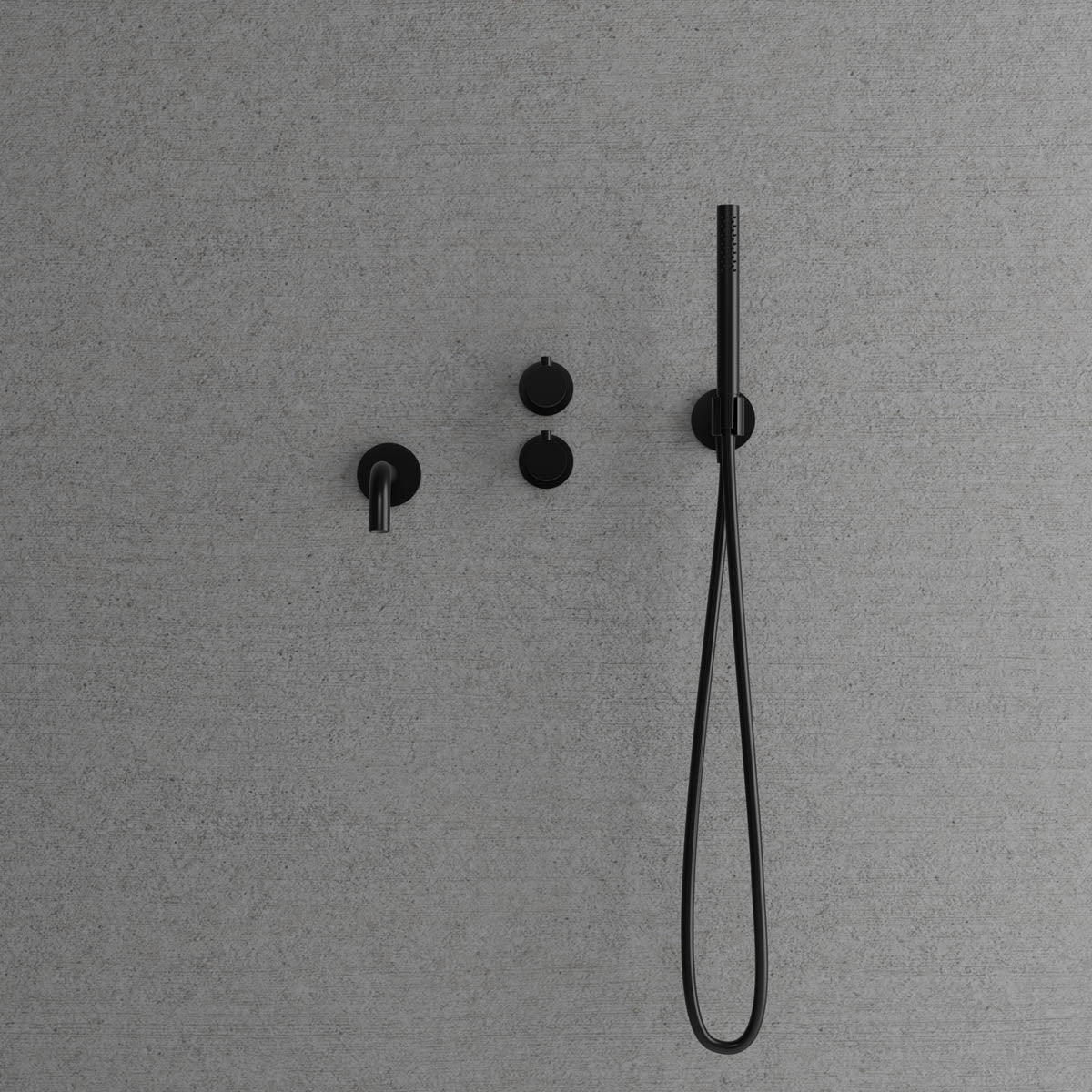 Scandtap Harmonized 4 Shadow - inbyggd badkarsblandare