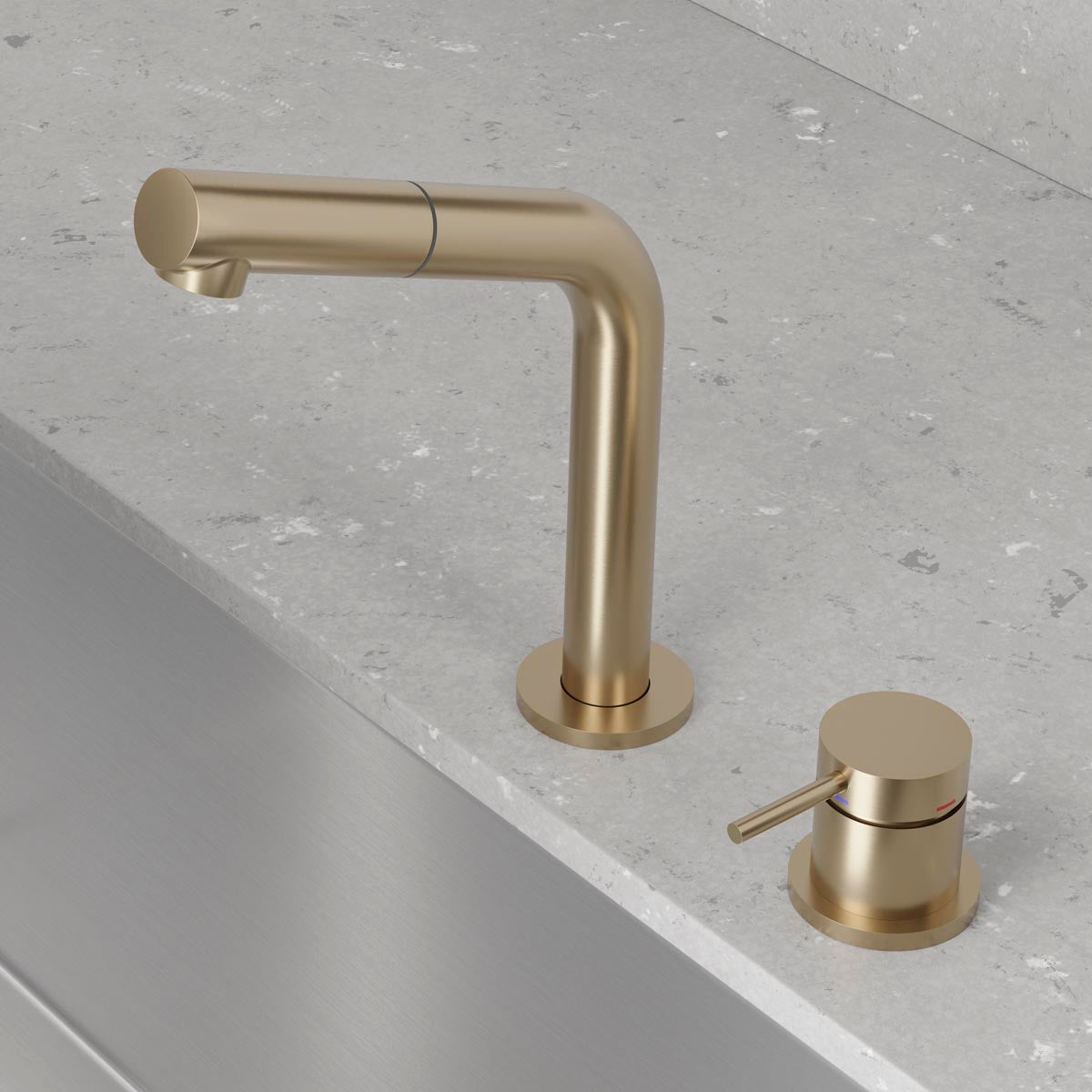 Scandtap Harmonized B2P Champagne - tvättställsblandare