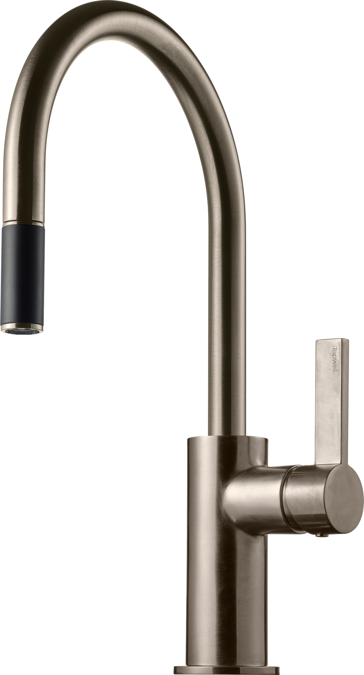 Köksblandare Tapwell ARM375 low Brushed nickel