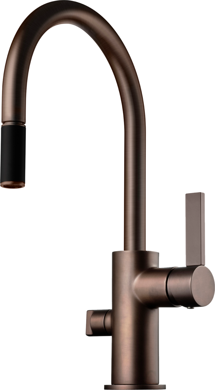 Köksblandare Tapwell ARM385 low Bronze