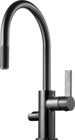 Köksblandare Tapwell ARM385 low Brushed black chrome