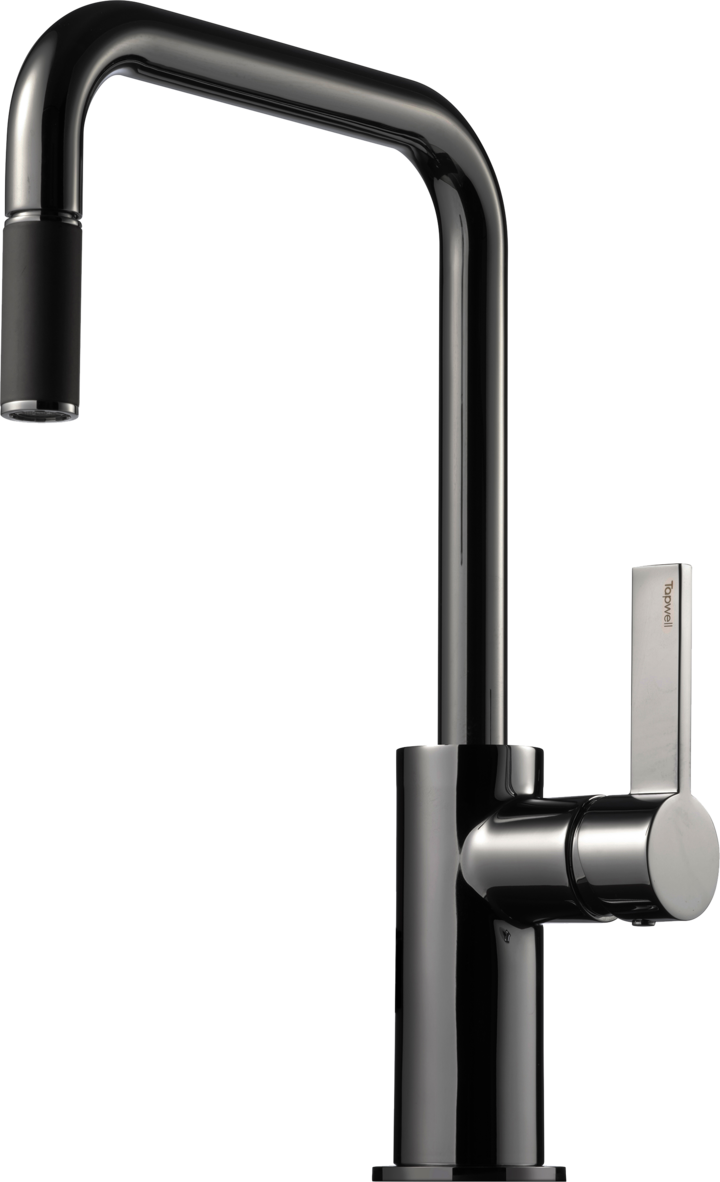 Tapwell Köksblandare ARM577 low Black chrome