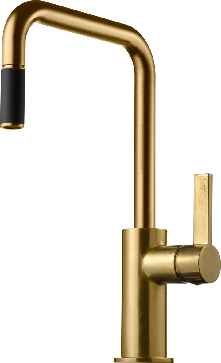 Tapwell Köksblandare ARM577 low Brushed honey gold