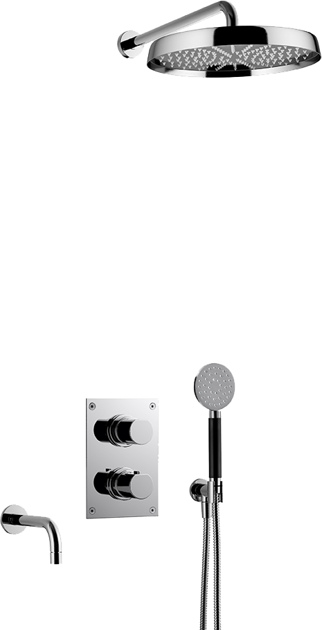 Takduschset Tapwell ARM7368 Krom Edition 2 för Inbyggnad