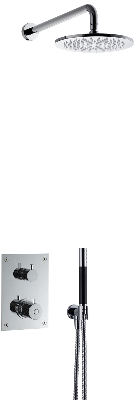 Takduschset Tapwell BOX7268 Krom Edition 2 för Inbyggnad