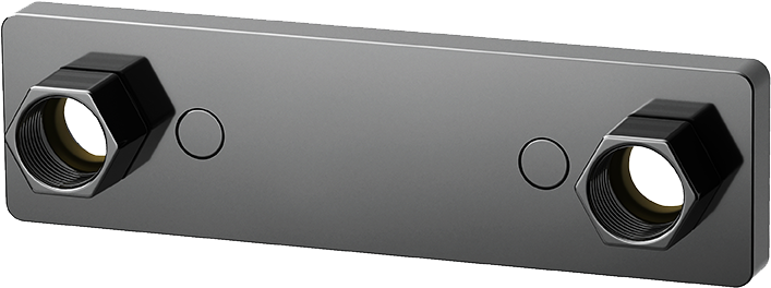 Blandarfäste Tapwell Designline 16 PEX 160 CC Black chrome