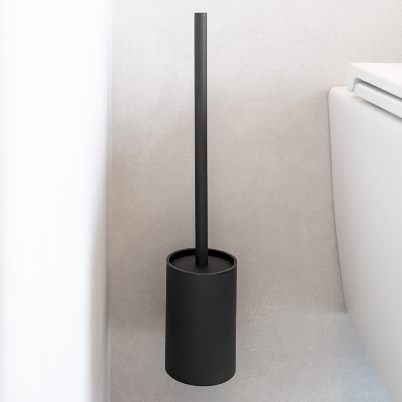 Toalettborste Solid Mattsvart Beslag Design bild 2