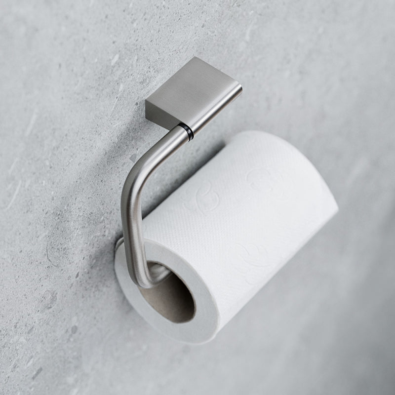 Toalettpappershållare Flow Borstad nickel Beslag Design bild 2