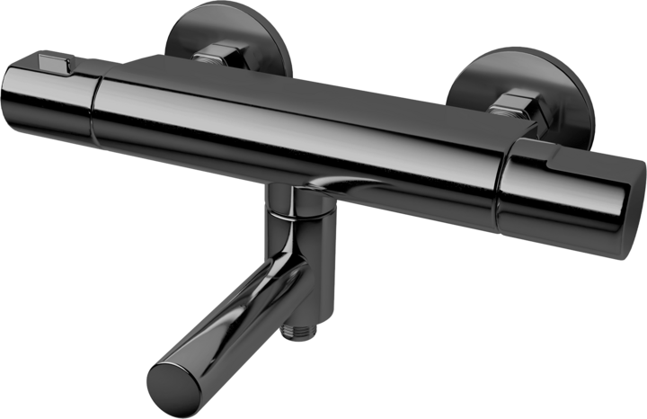 Trendbo Tapwell Badkarsblandare ARM022-160 Black Chrome 9426622