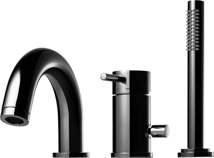 Trendbo Tapwell Badkarsblandare BI047 Black Chrome 9422110