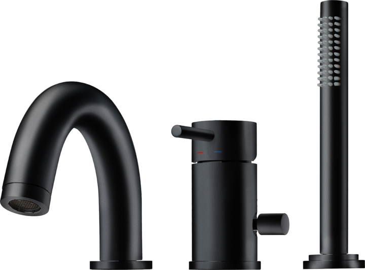 Trendbo Tapwell Badkarsblandare BI047 Mattsvart 9421168