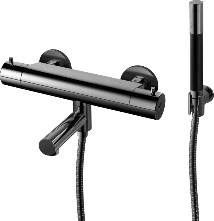 Trendbo Tapwell Badkarsblandare EVM026-150 Black Chrome 9419331