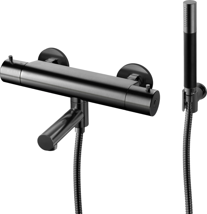 Trendbo Tapwell Badkarsblandare EVM026-160 Brushed Black Chrome 9422770