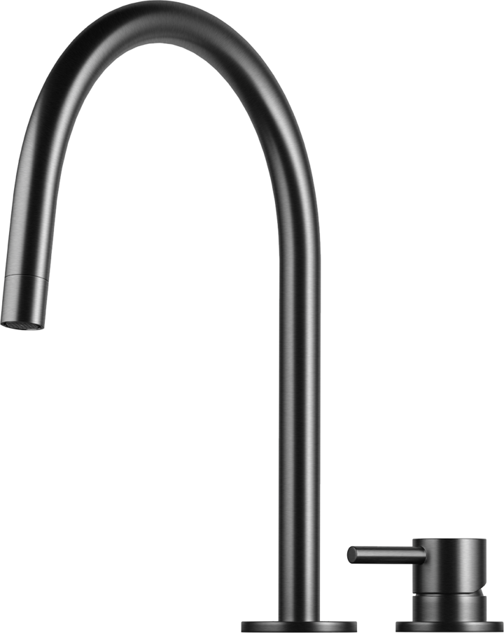 Trendbo Tapwell Tvättställsblandare EVM003 Brushed Black Chrome 9428816