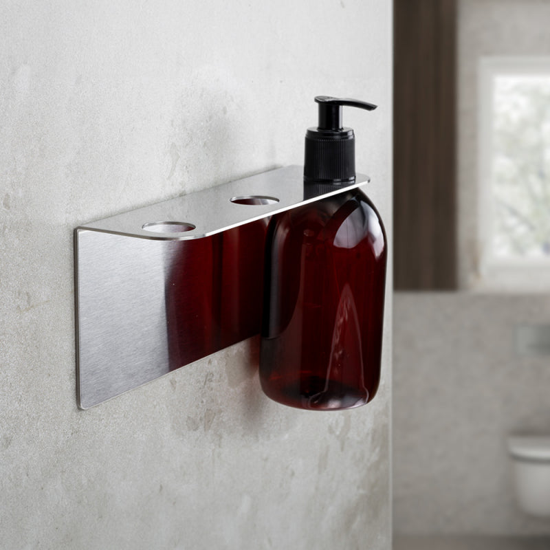 Tvålpumpshållare trippel Base Borstat rostfritt Beslag Design bild 4