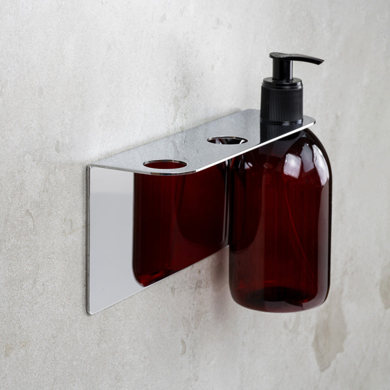 Tvålpumpshållare trippel Base Polerad krom Beslag Design bild 4