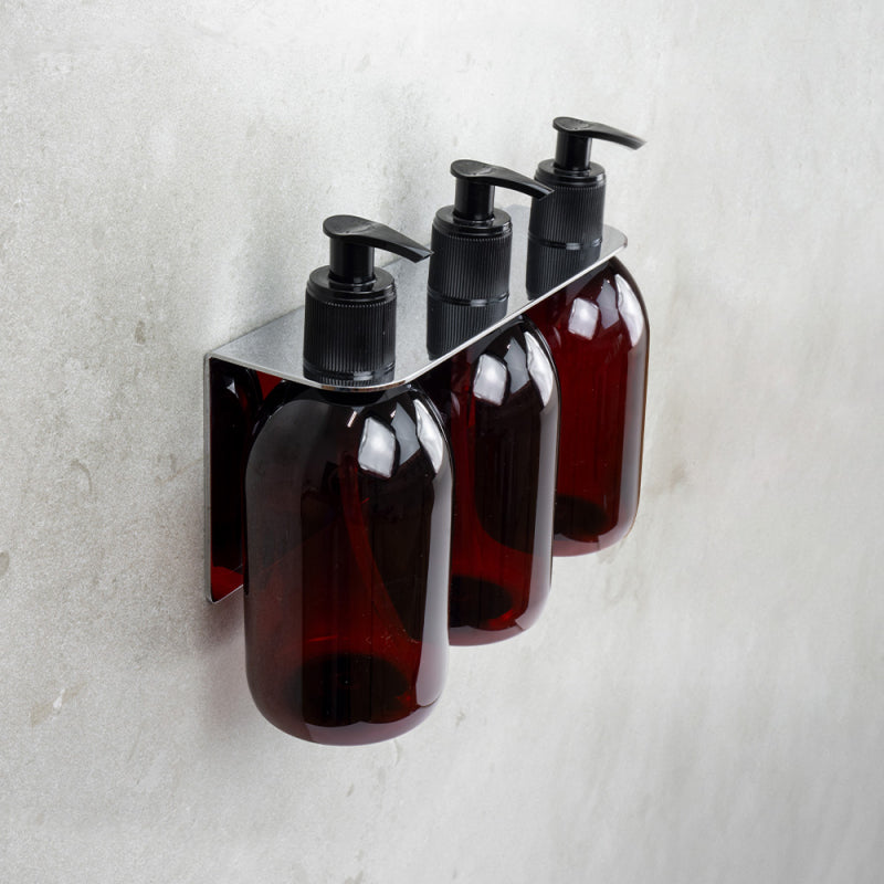 Tvålpumpshållare trippel Base Polerad krom Beslag Design bild 5