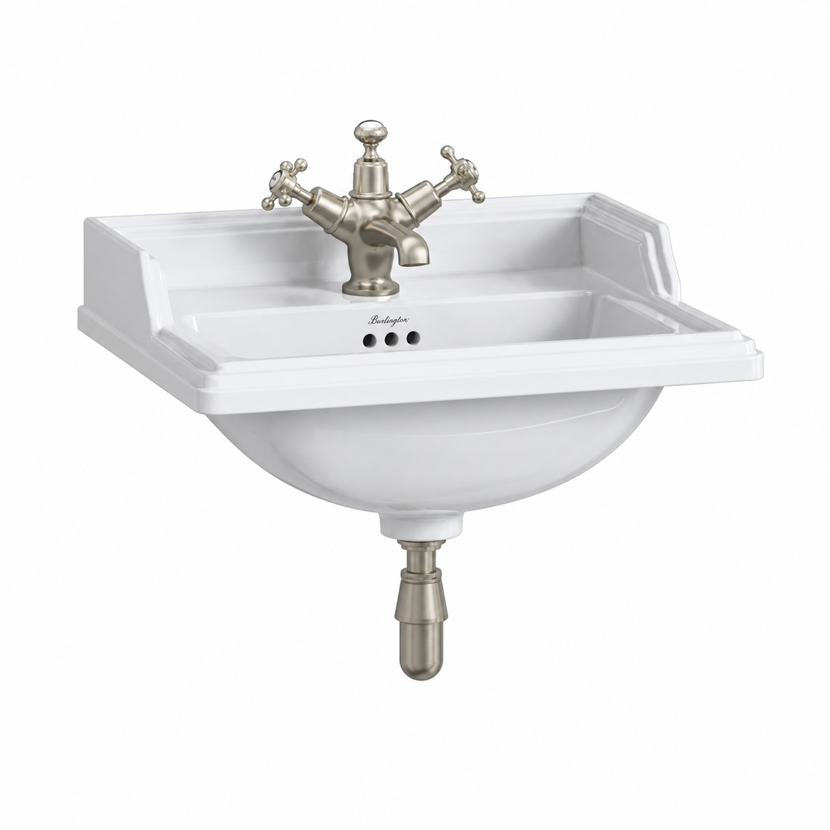 Tvättställ Burlington Classic 50 cm 1-håls
