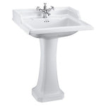 Tvättställ Burlington Classic 65 cm 1-håls med Classic-piedestal