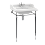 Tvättställ Burlington Classic 65 cm 1-håls med ställning Krom