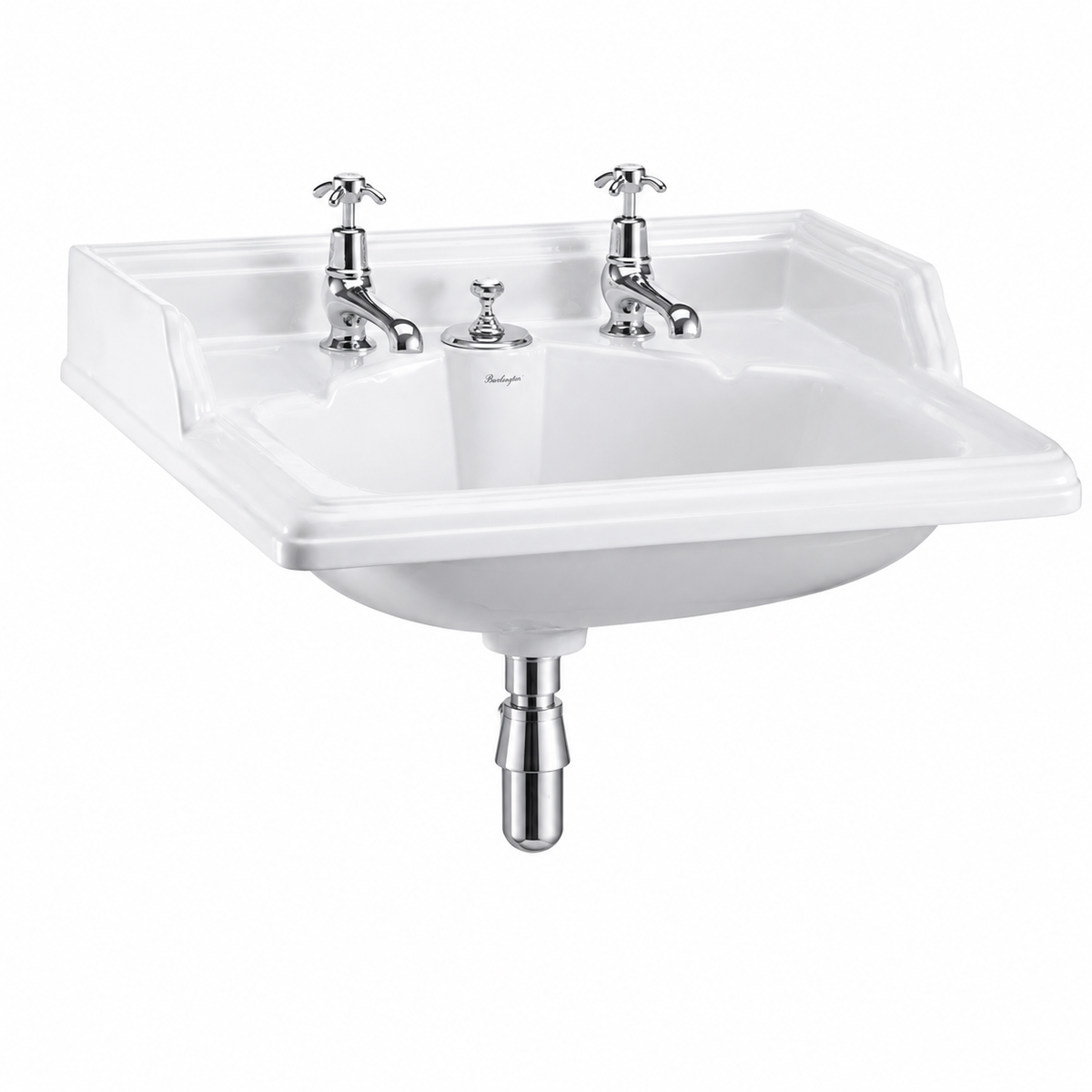 Tvättställ Burlington Classic 65 cm 2-håls
