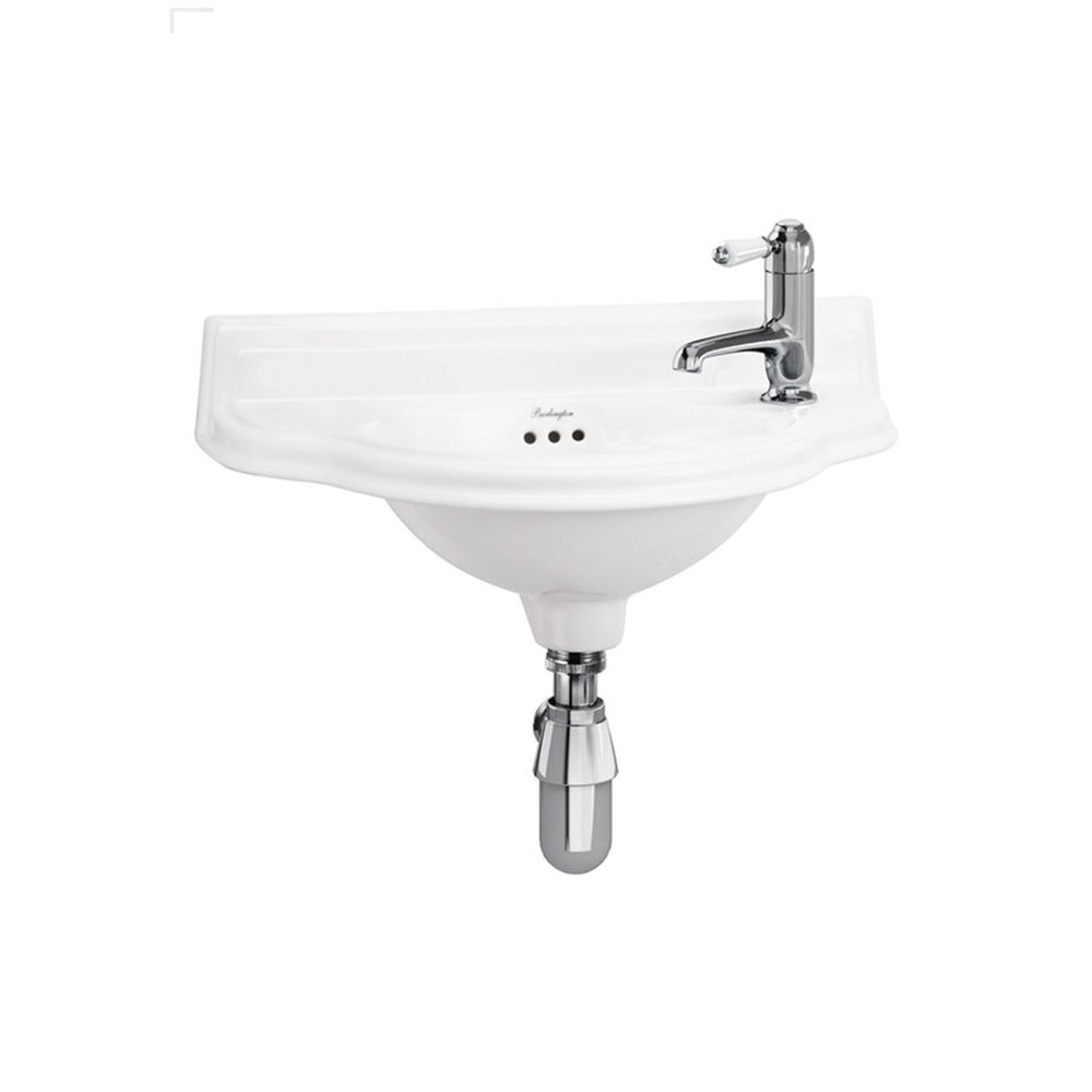 Tvättställ Burlington Classic JR svängd front 1-håls höger