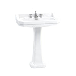Tvättställ Burlington Edwardian 80 cm 3-håls med Classic-piedestal