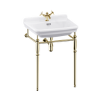 Tvättställ Burlington Guild 62 cm 1-håls med ställning Guld