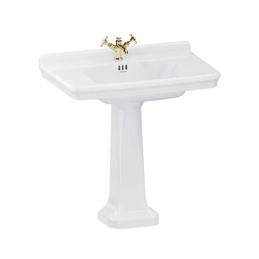 Tvättställ Burlington Guild 85 cm 1-håls med piedestal