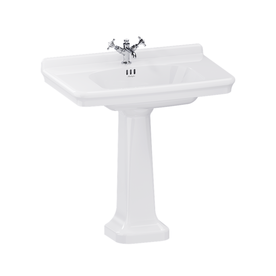 Tvättställ Burlington Guild 85 cm 1-håls med piedestal