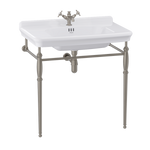 Tvättställ Burlington Guild 85 cm 1-håls med ställning Borstad nickel