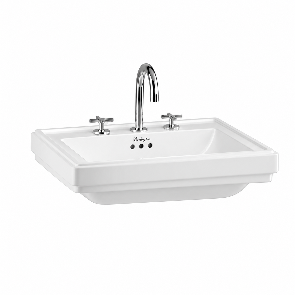 Tvättställ Burlington Riviera 58 cm 3-håls