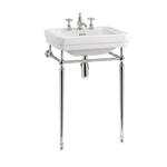Tvättställ Burlington Victorian 56 cm 3-håls med ställning Krom