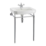 Tvättställ Burlington Victorian 61 cm 1-håls med ställning Krom