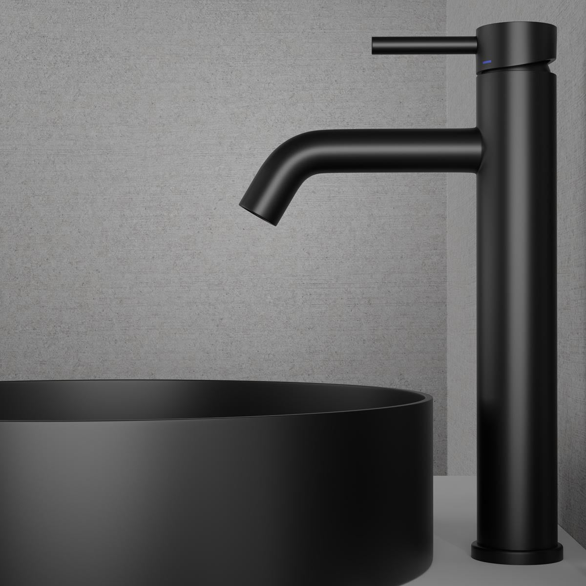Scandtap Wave High Black - tvättställsblandare